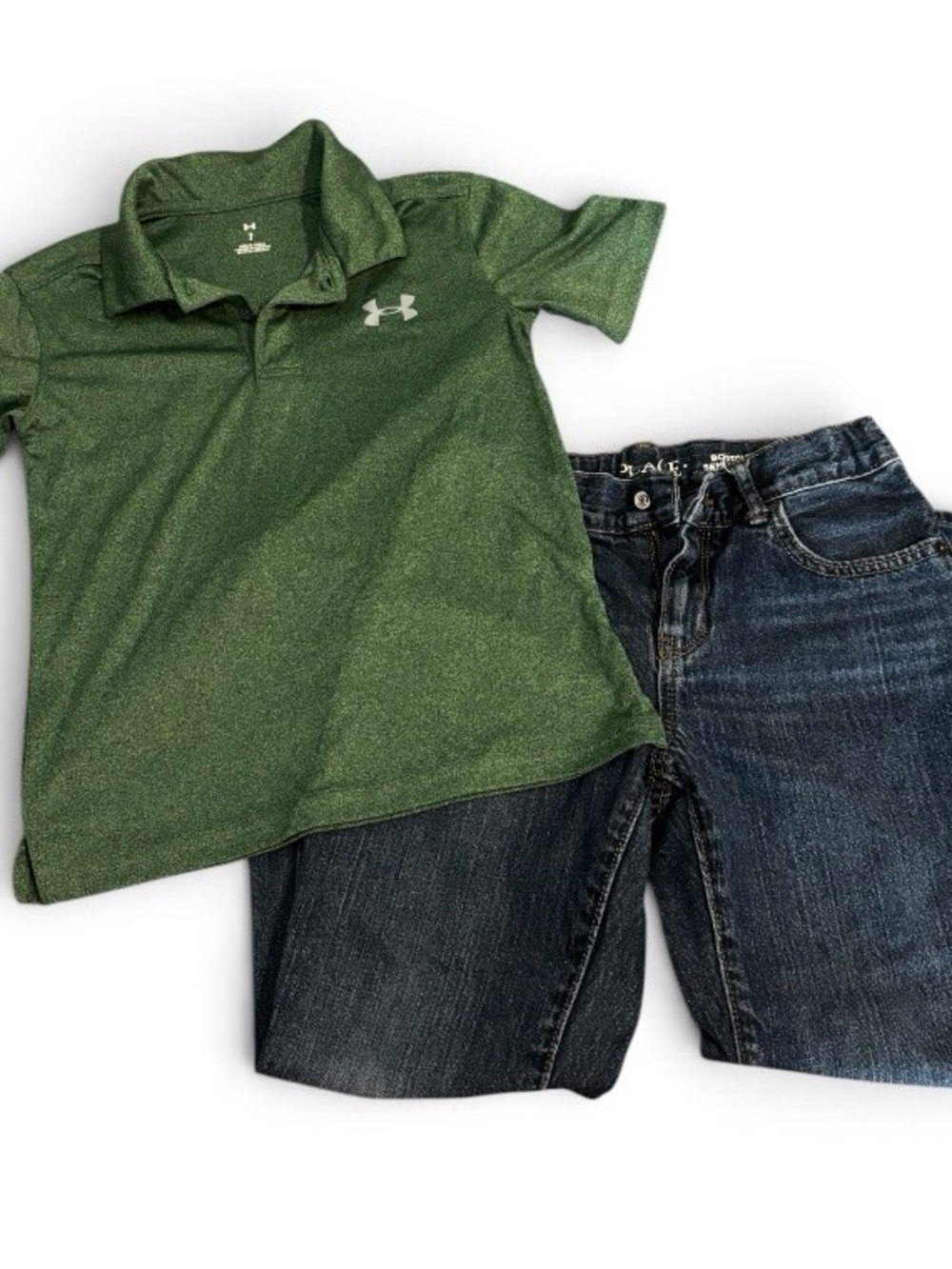 Under Armour Kids Green Polo Shirt & Jeans